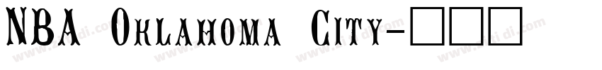 NBA Oklahoma City字体转换
